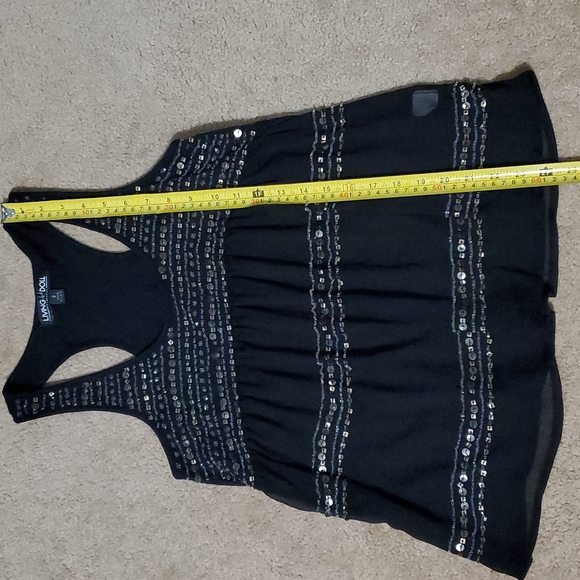 ⭐️ 3/$15 ⭐️ Embellished babydoll tank top - Picture 7 of 8